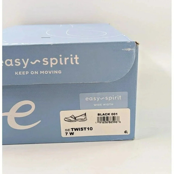 Easy Spirit Women's Twist Black Fabric Slip-On Sneakers Size 7 W (MSRP $69) - Picture 8 of 8